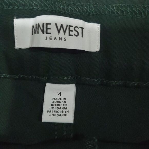 Nine West Women's Green, Heidi pull-on Skinny Yoga Stretch Twill Size 4 NWT - Picture 9 of 16